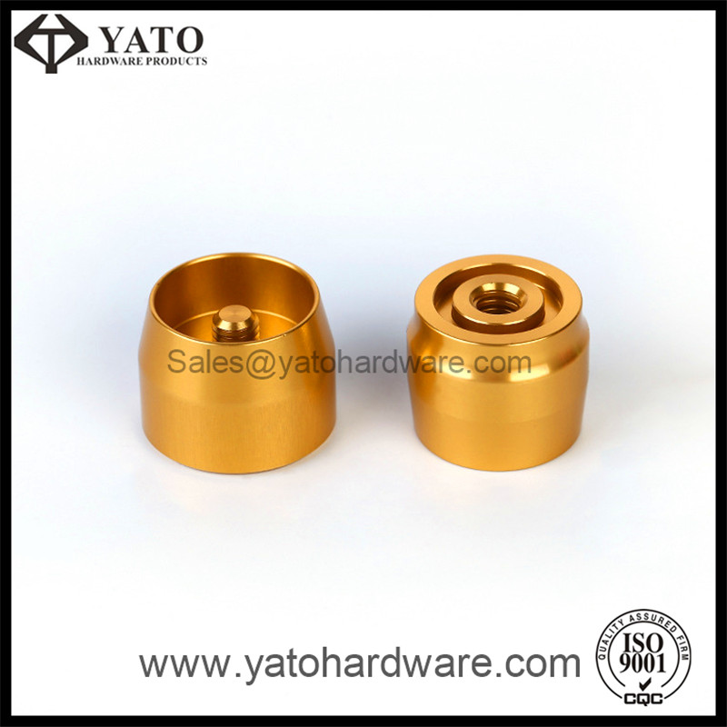 Machined Electronic Components with Gold Anodized