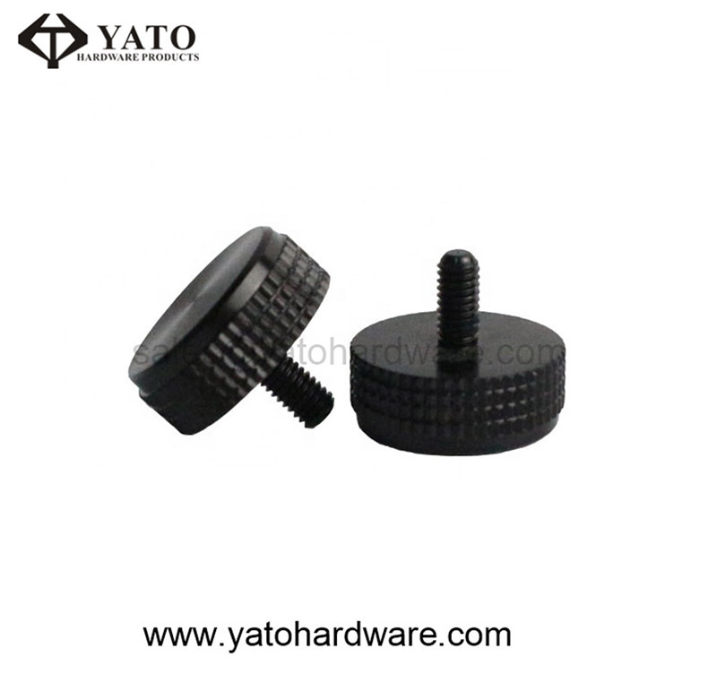 China Custom Anodized Aluminium Knurled Screw